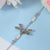 Silver Dragonfly Anklet Adjustable Ring Little Dragonfly Summer Gift S925 Sterling Silver Earrings Summer Essential (Price of Single Product)