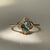 Natural Moss Agate Engagement Ring Vintage Unique 925 Sterling Silver Gold Solitaire Rings Promise Anniversary Jewelry Gift for Women