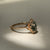 Natural Moss Agate Engagement Ring Vintage Unique 925 Sterling Silver Gold Solitaire Rings Promise Anniversary Jewelry Gift for Women