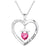 Sterling Silver Birthstone Necklace Heart Graduation Necklace Class of 2023 College Graduation Gif