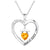 Sterling Silver Birthstone Necklace Heart Graduation Necklace Class of 2023 College Graduation Gif