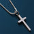 Cross Necklace for Men Mens Necklace Small Silver Cross Pendant Gift for Men Brother