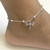 925 Sterling Silver Dragonfly Anklet Butterfly Anklet Irish Celtic Jewelry for Women Ladies Nature Lover