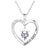 Sterling Silver Birthstone Necklace Heart Graduation Necklace Class of 2023 College Graduation Gif