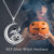 Witch Necklace Sterling Silver Witch On Flying Broom Pumpkin Moon Pendant Halloween Witch Jewelry Gifts for Women