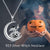 Witch Necklace Sterling Silver Witch On Flying Broom Pumpkin Moon Pendant Halloween Witch Jewelry Gifts for Women