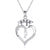 925 Sterling Silver Heart Initial Letter Necklace Class of 2023 Gifts High School Senior College Graduation Gifts