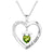 Sterling Silver Birthstone Necklace Heart Graduation Necklace Class of 2023 College Graduation Gif