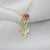925 Silver Birth Flower Bracelet/Necklace Birthstone Personalized Flower Bracelet Custom Flower Necklace Anklet Nature Bracelet romanticwork Necklace GOLD 