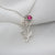 925 Silver Birth Flower Bracelet/Necklace Birthstone Personalized Flower Bracelet Custom Flower Necklace Anklet Nature Bracelet romanticwork Necklace SILVER 