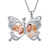 925 Sterling Silver Butterfly Locket Necklace That Holds Pictures stock romanticwork 