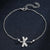 925 Sterling Silver Color Dragonfly Anklet Stackable anklet enjoy life creative 