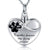 925 Sterling Silver Cremation Jewelry for Pet Ash - Heart Memorial Ash Pendant Paw Print Urn Necklace for Dog Cat, Women Keepsake Gifts for Loss of a Loved Furry Friend urn necklace Bolelis 