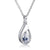 925 Sterling Silver Cremation Jewelry Memorial CZ Teardrop Ashes Keepsake Urns Pendant Necklace for urn Necklaces Ashes Jewelry Gifts stock romanticwork Clear 