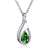 925 Sterling Silver Cremation Jewelry Memorial CZ Teardrop Ashes Keepsake Urns Pendant Necklace for urn Necklaces Ashes Jewelry Gifts stock romanticwork Green 
