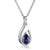 925 Sterling Silver Cremation Jewelry Memorial CZ Teardrop Ashes Keepsake Urns Pendant Necklace for urn Necklaces Ashes Jewelry Gifts stock romanticwork Tanzanite 
