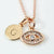 925 Sterling Silver Evil Eye Hamsa White Blue Cz Womens Pendant Necklace Evil Eys necklace enjoy life creative 