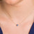 925 Sterling Silver Evil Eye Hamsa White Blue Cz Womens Pendant Necklace Evil Eys necklace enjoy life creative 