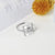 925 Sterling Silver Flower Ring Sunflower Lily Rose Lotus Ring Jewelry Gift for Women Girl Nature Ring enjoy life creative 