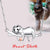 925 sterling silver Gifts Sterling Silver Sloth Necklace Heart Animal Pendant for Women Jewelry Animal necklace Romanticwork Jewelry 