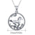 925 Sterling Silver Horse Necklace Cubic Zirconia Animal Love Heart Pendant Necklace Gifts for Women with Gifts Box Animal necklace enjoy life creative 