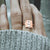 925 Sterling Silver Inspirational Ring Forgive Yourself Personailzed Ring stock romanticwork Be here now rose gold 
