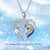 925 Sterling Silver Lucky Horse & Girl in Heart Pendant Necklace, Gift for Christmas, Birthday to Girl, Women Sterling Silver Necklace MEDWISE 