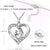 925 Sterling Silver Mother and Child Love Heart Pendant Necklace Jewelry Gifts for Grandmother Mom Daughter Wife Love necklace BLOVIN 