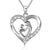 925 Sterling Silver Mother and Child Love Heart Pendant Necklace Jewelry Gifts for Grandmother Mom Daughter Wife Love necklace BLOVIN Mother's Love 