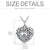 925 Sterling Silver Pawprint Heart Urn Necklaces Cremation Jewelry for Ashes Pet Ashes Necklace stock romanticwork 