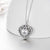 925 Sterling Silver Pawprint Heart Urn Necklaces Cremation Jewelry for Ashes Pet Ashes Necklace stock romanticwork 