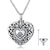 925 Sterling Silver Pawprint Heart Urn Necklaces Cremation Jewelry for Ashes Pet Ashes Necklace stock romanticwork 