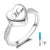 925 Sterling Silver Personalized Heart Urn Ring Name Ring for Ashes Cremation Jewelry stock romanticwork 