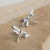 925 Sterling Silver Polished Dragonfly Stud Earrings stock romanticwork 