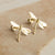 925 Sterling Silver Polished Dragonfly Stud Earrings stock romanticwork GOLD 
