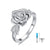 925 Sterling Silver Rose Flower Cremation Urn Ring Holds Loved Ones Ashes Cremation Keepsake Ring Jewelry with Swarovski Crystal Flower Rings AOBOCO 6 