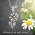 925 Sterling Silver Sunflower Daisy Urn Necklace Keepsake Ashes Cremation Hair Memorial Jewelry stock romanticwork 