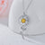 925 Sterling Silver Sunflower Daisy Urn Necklace Keepsake Ashes Cremation Hair Memorial Jewelry stock romanticwork 