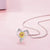 925 Sterling Silver Sunflower Necklace You are My Sunshine Pendant Necklaces with Gift Box for Women Girls Mom Wife stock Distance 