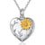 925 Sterling Silver Sunflower Urn Necklace for Ashes Cremation Jewelry for Ashes of Loved Ones Keepsake Urn Necklace romanticwork Sunflower-heart 