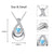 925 Sterling Silver Teardrop Cremation Jewelry Heart CZ Urn Pendant Necklace for Ashes Keepsake Urn Memorial Ash Jewelry Gift for Women Urn Necklace romanticwork 