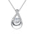 925 Sterling Silver Teardrop Cremation Jewelry Heart CZ Urn Pendant Necklace for Ashes Keepsake Urn Memorial Ash Jewelry Gift for Women Urn Necklace romanticwork Clear 