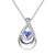 925 Sterling Silver Teardrop Cremation Jewelry Heart CZ Urn Pendant Necklace for Ashes Keepsake Urn Memorial Ash Jewelry Gift for Women Urn Necklace romanticwork Tanzanite 