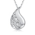 925 Sterling Silver Tree of Life Teardrop Urn Necklace for Ashes Family Tree Keepsake Cremation Pendant Memorial Jewelry for Women