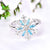 925 Sterling Silver White/Blue CZ Snowflake Leverback Earrings/Necklace /Ring stock Visit the JO WISDOM Store 