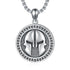 Spartan Warrior Helmet Necklace Stainless Steel Greece Pendant Jewelry for Men Birthday Valentine's Day Christmas Gifts
