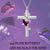 Butterfly Cross Urn Necklaces for Ashes 925 Sterling Silver Blue/Purple Crystal Butterfly Cross Necklace for Women stock romanticwork 