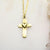 cross of faith necklace {sterling silver} cross necklace enjoy life creative Gold 