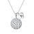 Custom Zircon Volleyball Silver Chain Necklace Choose Initial Charm All 26 Geometric necklace Holly Road Silver 