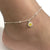 Daisy Anklet, Sterling Silver Beaded Ankle Bracelet, Daisy Charm Anklet, Satellite Chain Anklet Flower Anklet Romanticwork Jewelry 